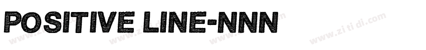 POSITIVE LINE字体转换